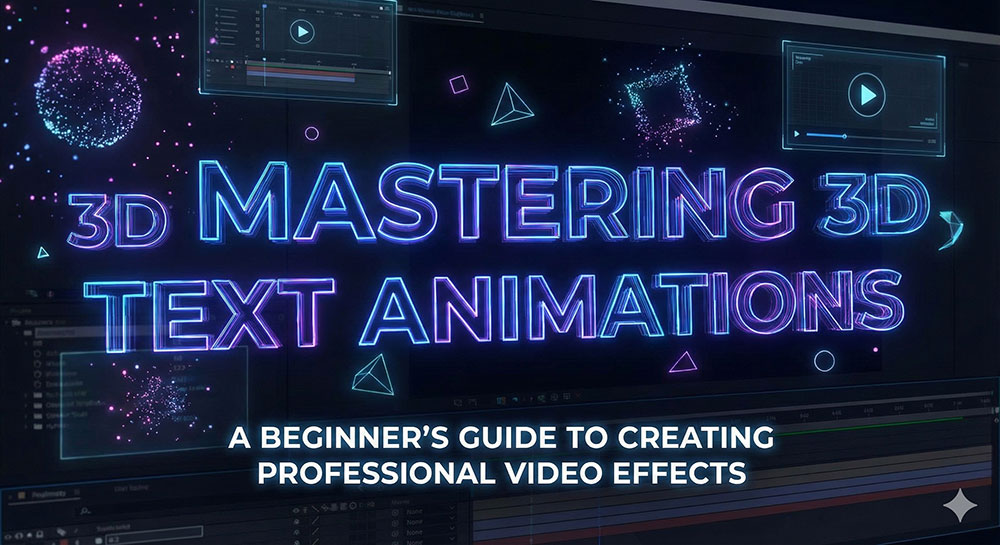 Mastering 3D Text Animations: A Beginner's Guide to Creating Professional Video Effects